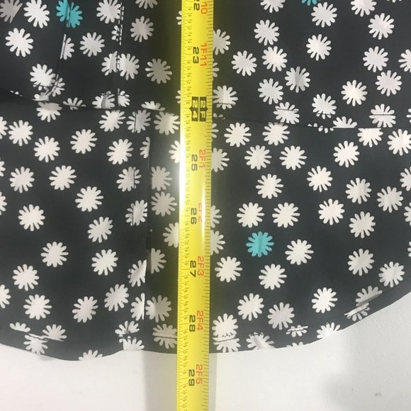 Alfani Women's Size 6 Small Blouse Floral Polka Dot Print Tunic High Low Top - Picture 14 of 15